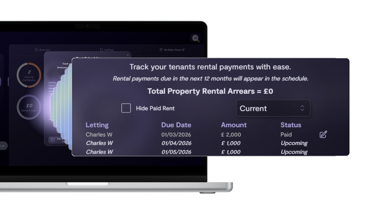 Automated Rent Tracking