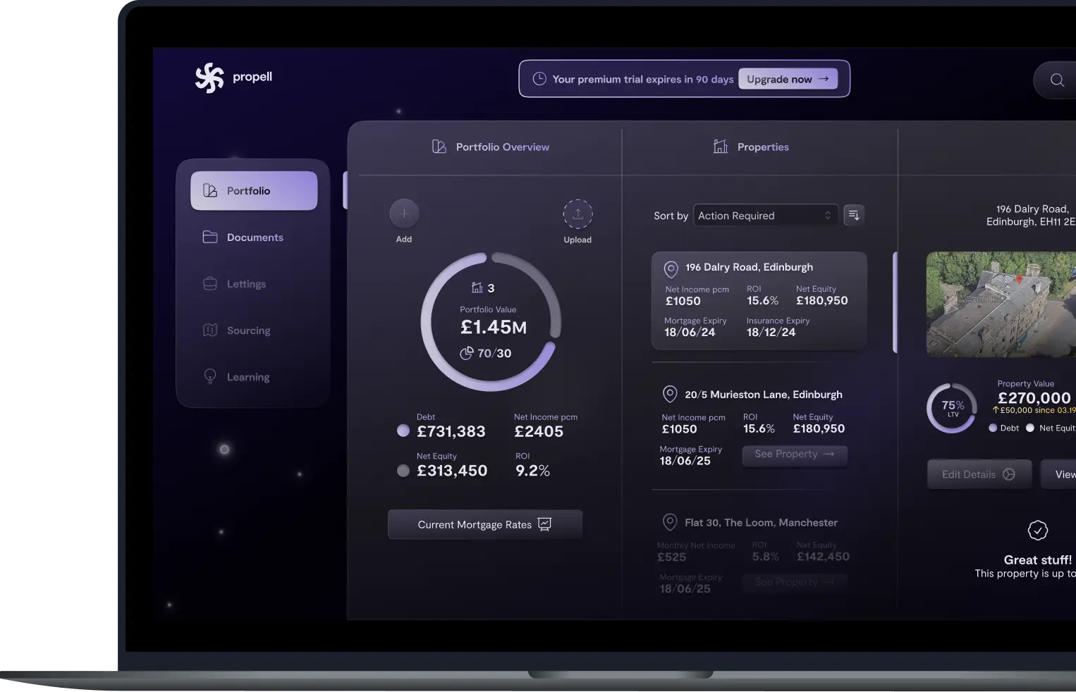 Propell dashboard